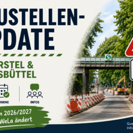 Baustellen-Update für Klein Borstel und Wellingsbüttel Baustellen-Update für Klein Borstel und Wellingsbüttel