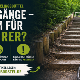 Umbau am Alsterwanderweg: Neue Zugänge sorgen für Kritik bei Radfahrern